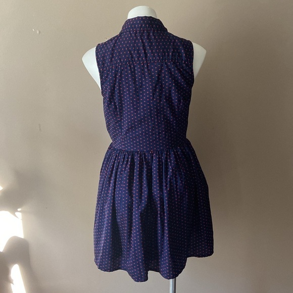 Delia’s Navy Blue Sleeveless Heart Mini Dress - Picture 4 of 5